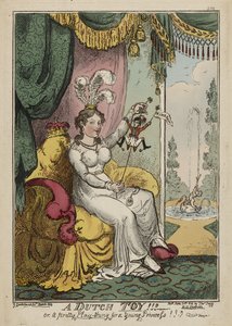 A Dutch Toy!!! or, A Pretty Play-thing for a Young Princess!!! Huzza, March 1814, Published June 20 by George Cruikshank