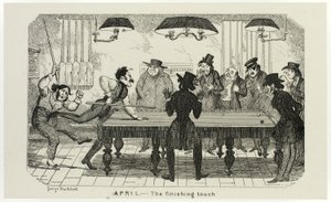 April - The Finishing Touch from George Cruikshank