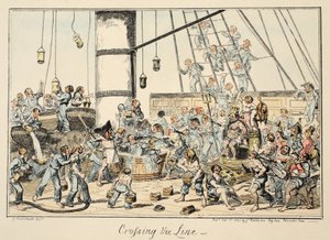Crossing The Line, from Greenwich Hospital, a Series of Naval Sketches, Descriptive of a Life of a Man-of-Wars Man, 1825