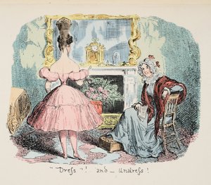 Dress and Undress, published 1832 by George Cruikshank