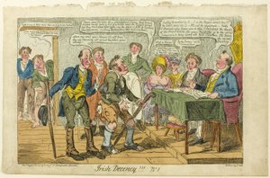 Irish Decency No. 1 by George Cruikshank