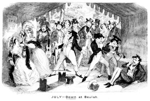 July - Down at Beulah, c1840s by George Cruikshank