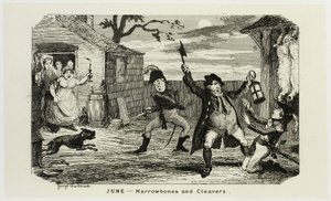 June - Marrowbones and Cleavers from George Cruikshank