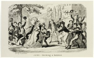 June - Striking a Balance from George Cruikshank