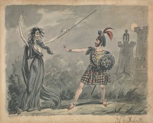 Macbeth and the Witch by George Cruikshank
