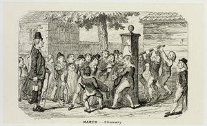 March - Showery from George Cruikshank