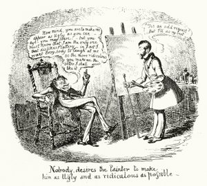 Nobody desires the Painter to make him as Ugly and as ridiculous as possible by George Cruikshank