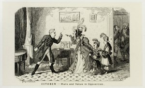 October - Mars and Venus in Opposition from George Cruikshank