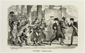 October - Notice to Quit from George Cruikshank