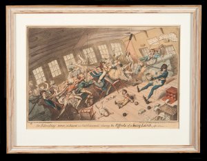 Salon in Motion by George Cruikshank
