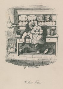 Scene of London Life: Watkins Tottles by George Cruikshank