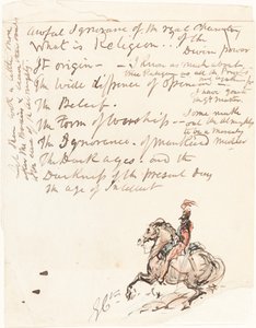 Sketch of Mounted Hussar