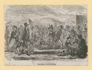 Sunday ruralizing by George Cruikshank