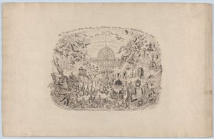 The Dispersion of the Works of all Nations from the Great Exhibition of 1851, 1851 by George Cruikshank