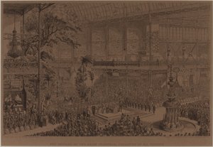 The Opening of the Great Industrial Exhibition of All Nations, May 1 by George Cruikshank