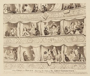 The Opera Boxes During the Time of the Great Exhibition by George Cruikshank