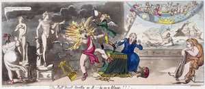 The Pall Mall Apollo or, R...ty in a Blaze!!! by George Cruikshank