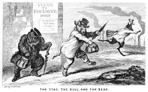 The Stag, the Bull, and the Bear, 19th century