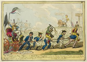 The Triumph of the Dey of Algiers Over the Naval Glory of England by George Cruikshank