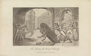 Tom Getting the Best of a Charley by George Cruikshank