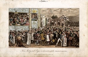 Tom, Jerry and Logic at the Grand Carnival, 1821 by George Cruikshank