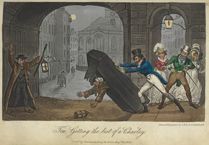 Tom Getting the Best of a Charlie. Playing a Joke on a Nightwatchman, 