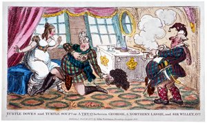 Turtle doves and turtle soup!! by George Cruikshank