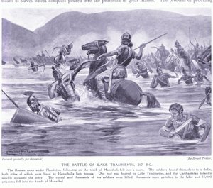 The Battle of Lake Trasimenus 217 BC