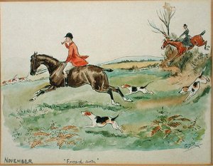 The Month of November: Hunting by George Derville Rowlandson