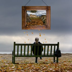 Framed Autumn Contemplation by George Digalakis