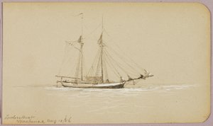 Lumber Boat, Mackinac by George Elbert Burr