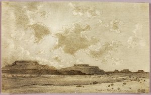 Untitled (transfer drawing for print) by George Elbert Burr