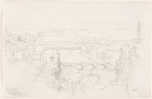 View from San Miniato, Florence by George Elbert Burr