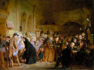 An Infant Orphan Election at the London Tavern, Polling, 1865