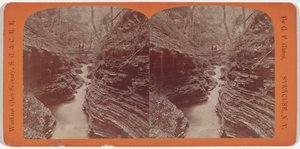 Watkins Glen Scenery, Shadow Gorge by George F. Gates