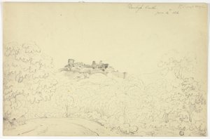 Denbigh Castle from Segroyt Dingle by George Fennel Robson