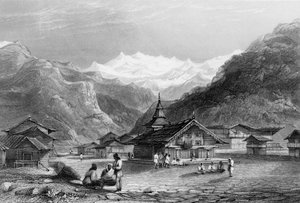 Kursalee, A Village in the Himalaya Mountains, India