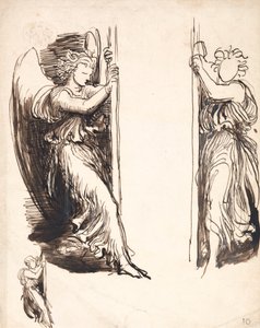 Studies for the Angels in The Court of Death by George Frederic Watts