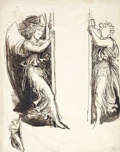 Studies for Angels in The Court of Death by George Frederick Watts