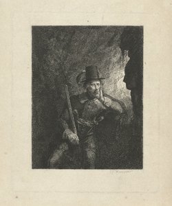 Armed Robber in a Cave