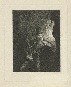 Armed Robber in a Cave
