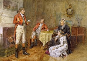 A Huntsman Reciting a Tale by George Goodwin Kilburne