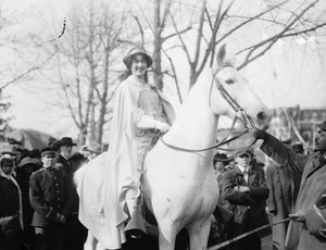 Inez Milholland Boissevain at the National American Woman Suffrage Association Parade