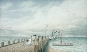 Cumulus or Thunder Cloud, Portland Pier, Lake Erie, c.1830s-40s