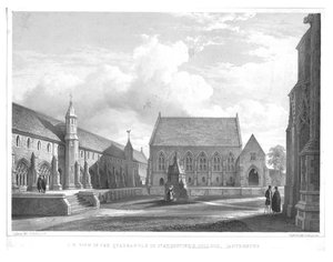 S.W. View in the Quadrangle of St. Augustines College, Canterbury