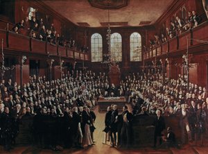 House of Commons: The first reformed House of Commons during the moving of the address by George Hayter