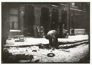 Construction Worker at Work in the Snow in Amsterdam by George Hendrik Breitner