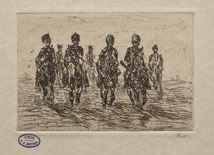 Cavalry Scene by George Hendrik Breitner
