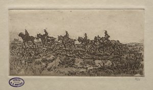 Cavalry Scene by George Hendrik Breitner