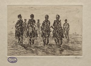 Cavalry Scene by George Hendrik Breitner